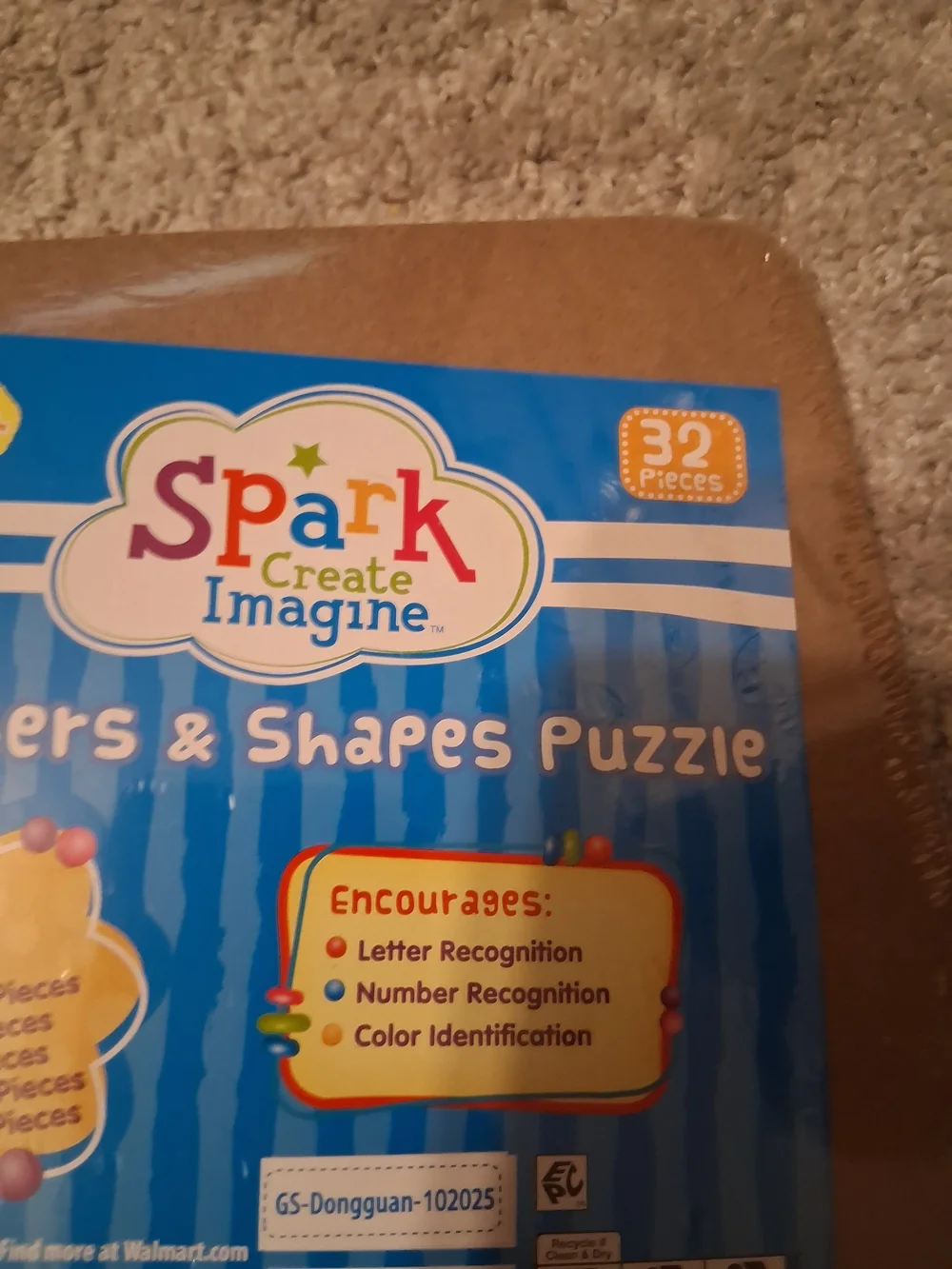 Wooden Number & Shape Puzzle Board - Multicolor Learning Toy